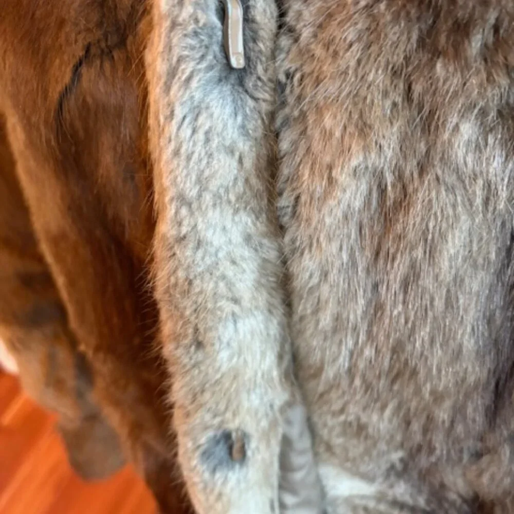 Vintage Beige Fur Coat - Picture 5 of 9